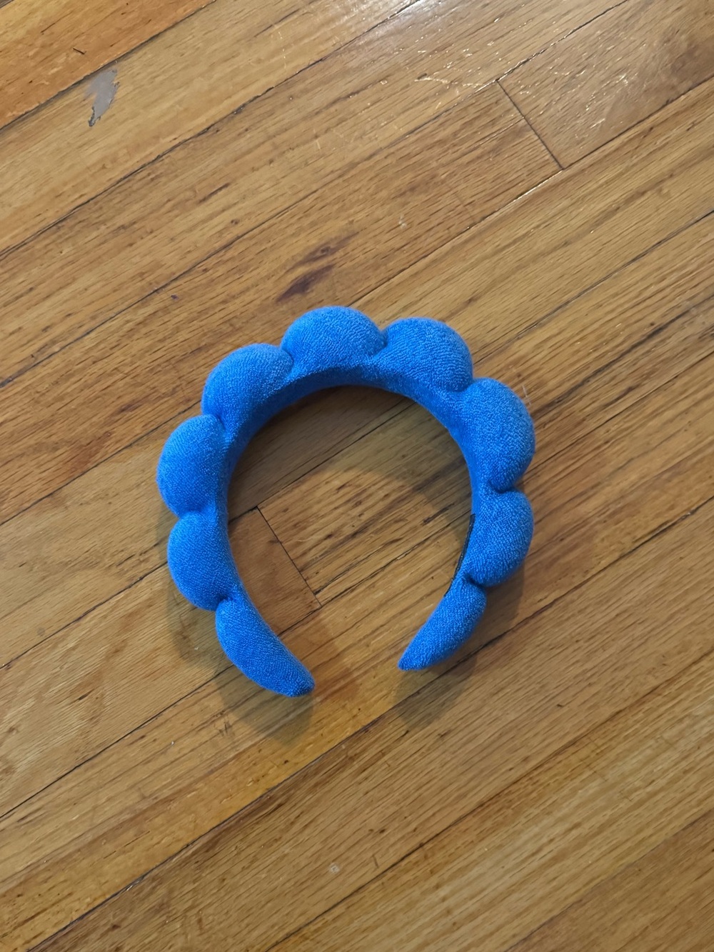 Anthropologie Bright Blue Padded Bubble Headband Spa